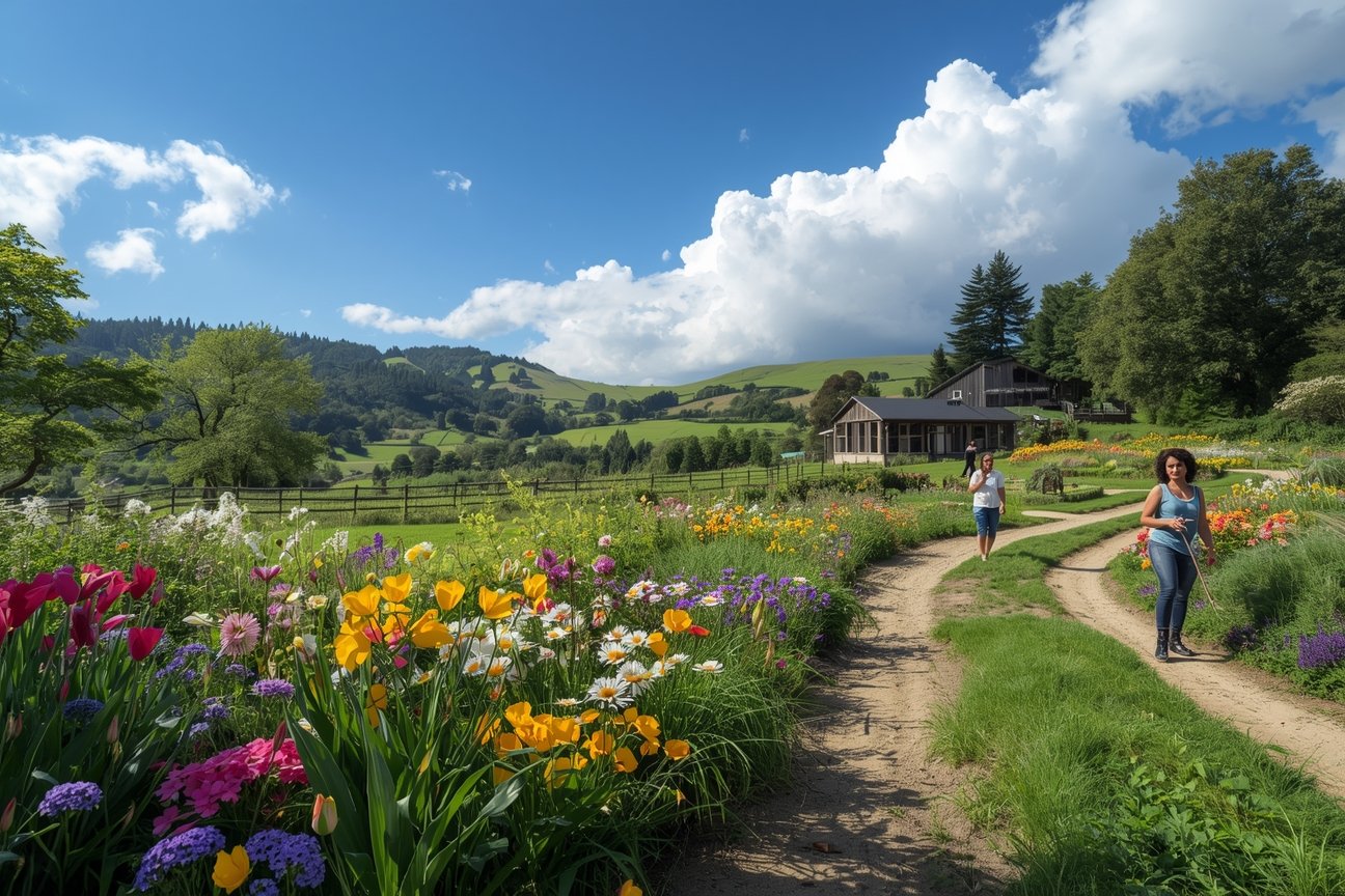 Local flower farm in New Zealand